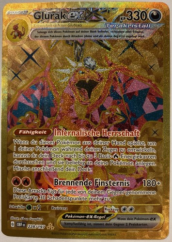 Pokemon glurak gold hyper - gold,